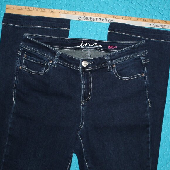 INC Denim Boot Leg Curvy Fit Size 10 (RN134190) - Picture 2 of 8
